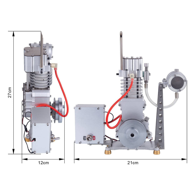 Four-stroke 15cc OHV Single-cylinder Vertical Internal Combustion Engine Model - stirlingkit