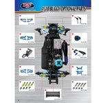 FS Racing 51208 GB-4 Sport RTR 1/10 4WD 2.4G Two-speed Nitro Wireless Off-road Vehicle - stirlingkit