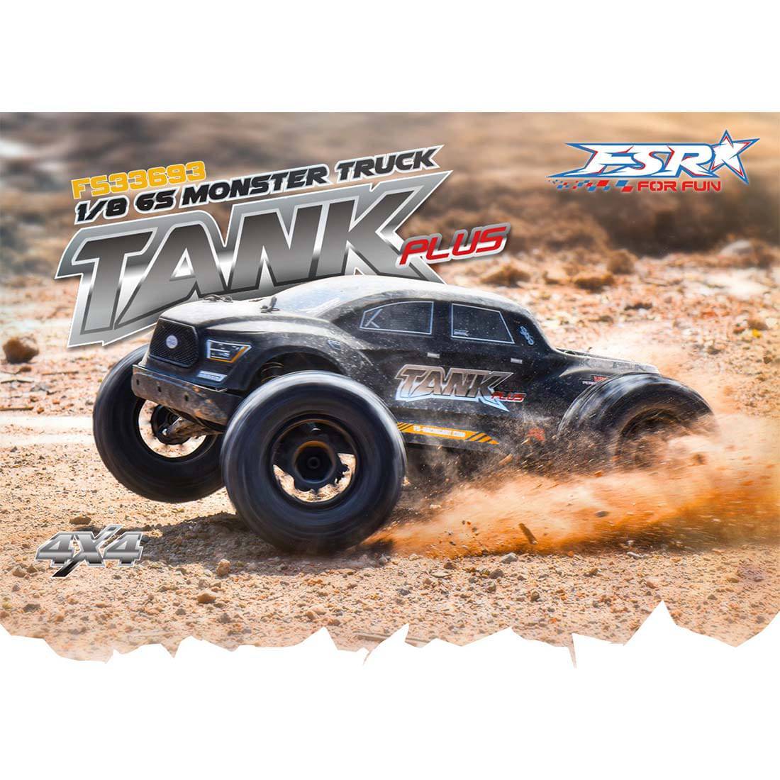FS Racing TANK 1/8 4WD RTR 2.4G RC Racing Off-road Monster Truck Model ...