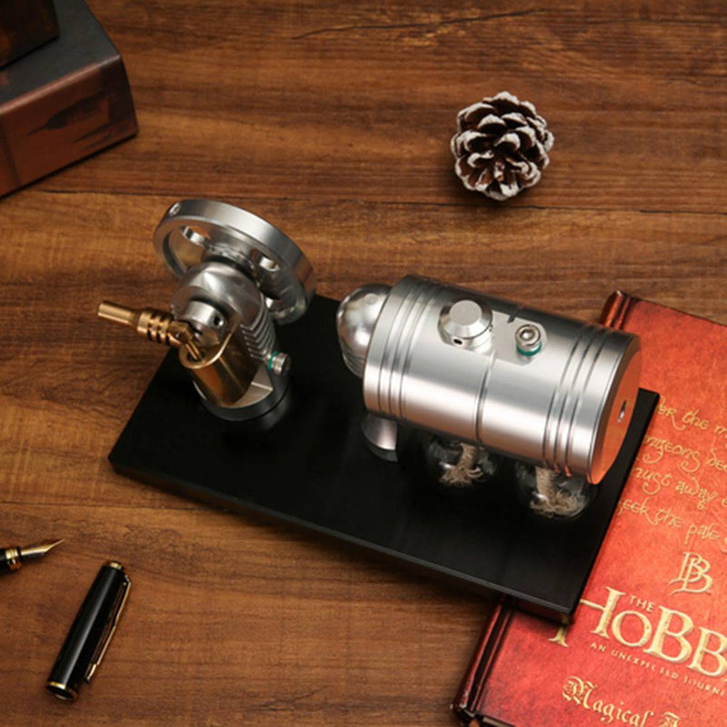 Full Metal Retro Style Engine Steam Engine Model with Boiler Alcohol & Lamp Kit K-005 - Full Metal Retro Style Engine Steam Engine Model with Boiler Alcohol & Lamp Kit K-005 -