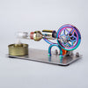 Gamma Free Piston Stirling Engine with LED Lights Physics Demos - stirlingkit
