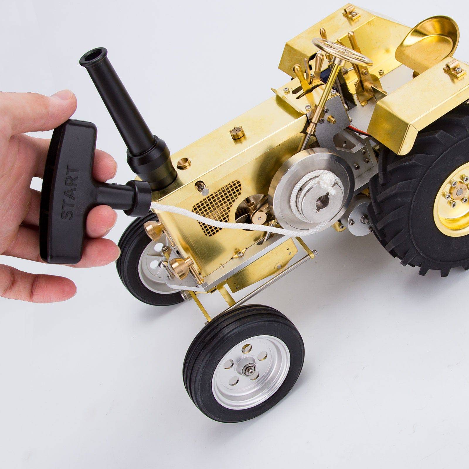 Gas-Powered Agricultural Farm Tractor Model with 1.6CC Mini Horizontal ...
