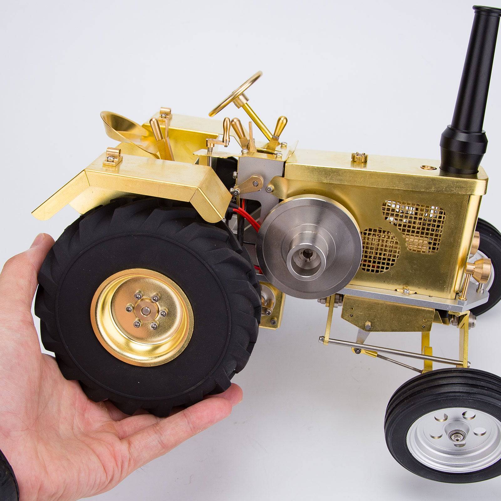 Gas-Powered Agricultural Farm Tractor Model with 1.6CC Mini Horizontal ...