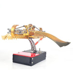 Gear Drive Vintage Mechanical Metal Ocean Ark Model DIY Kit - stirlingkit