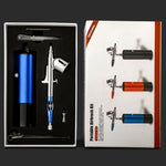 Gem-298s Hobby Airbrush Kit for Model Engine Paint Tool Sets Advanced Version - stirlingkit