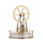 Golden Low Temperature Powered Stirling Engine Science Physical Experiment Toy - stirlingkit