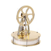 Golden Low Temperature Powered Stirling Engine Science Physical Experiment Toy - stirlingkit