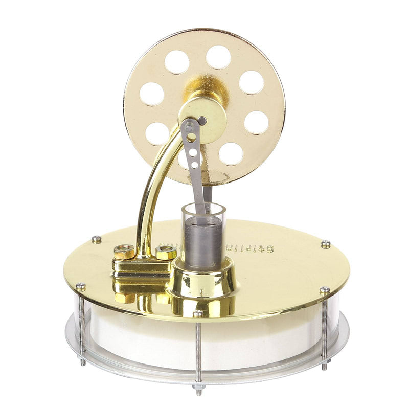 Golden Metal Low Temperature Powered Stirling Engine Model - stirlingkit