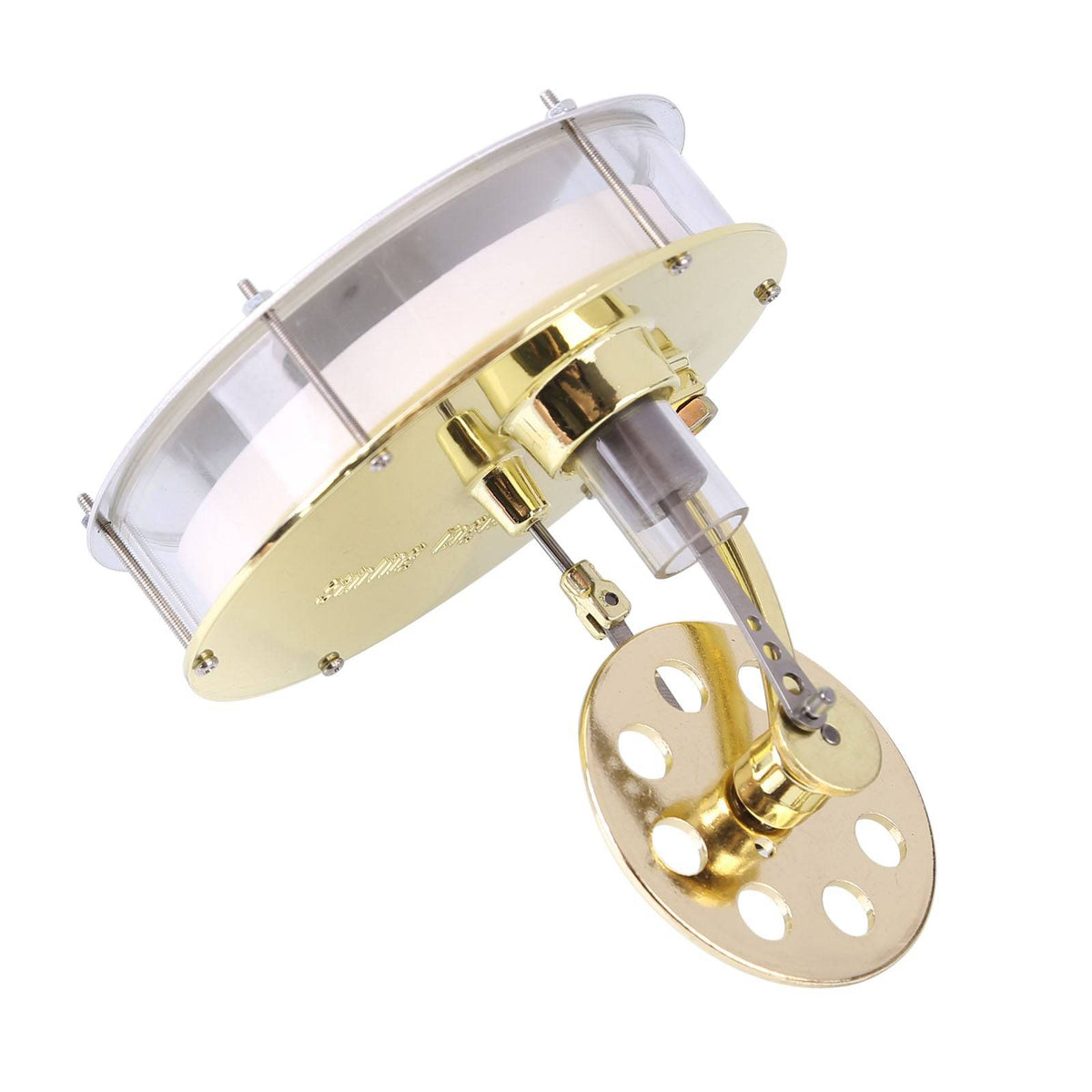 Golden Metal Low Temperature Powered Stirling Engine Model - stirlingkit