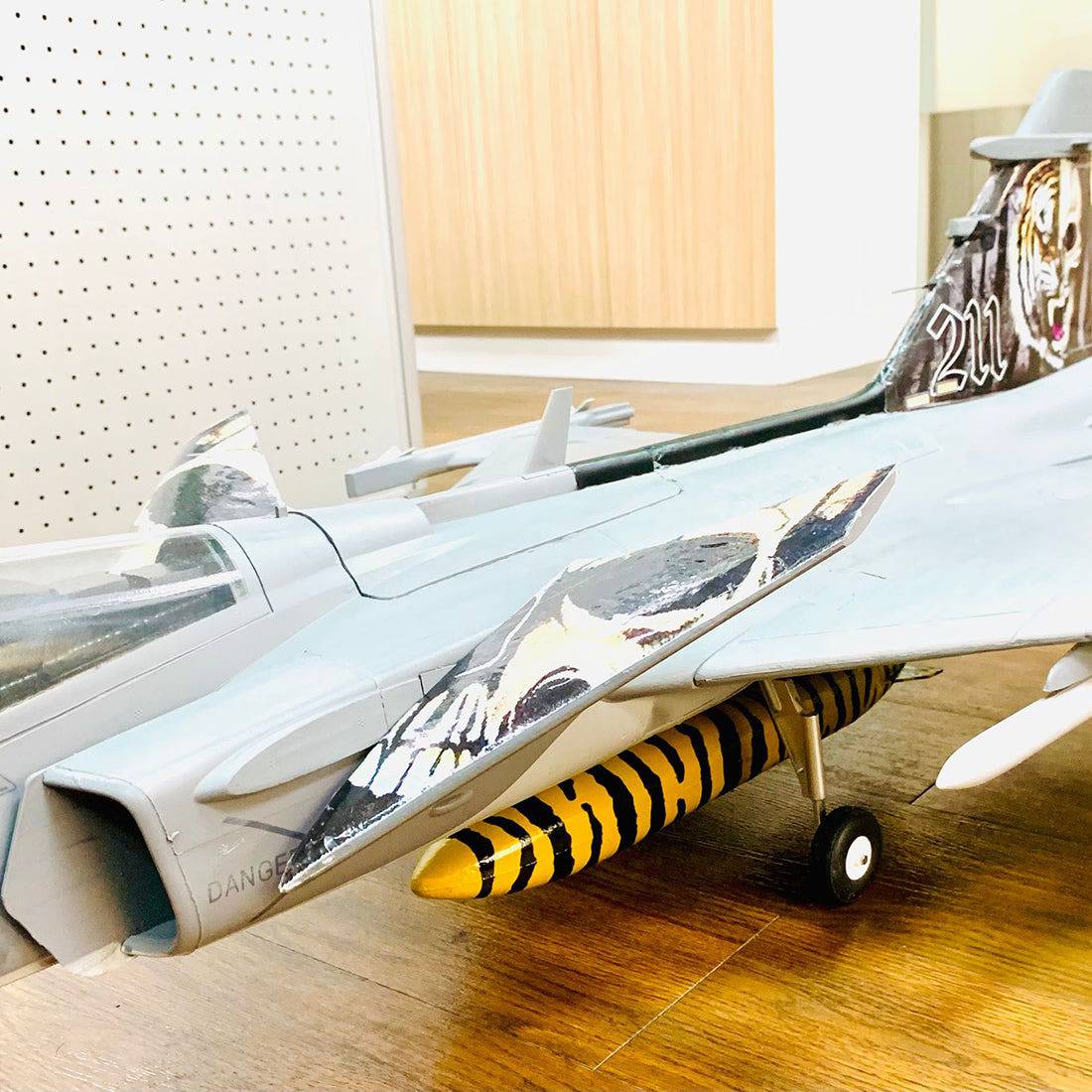 Gripen JAS-39 EPO RC EDF Jet Fighter RC Airplane Plane (ARF / PNP) - Tiger Pattern - stirlingkit