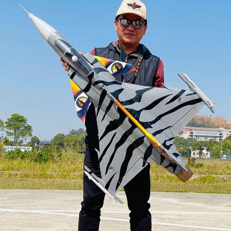 Gripen JAS-39 EPO RC EDF Jet Fighter RC Airplane Plane (ARF / PNP) - Tiger Pattern - stirlingkit