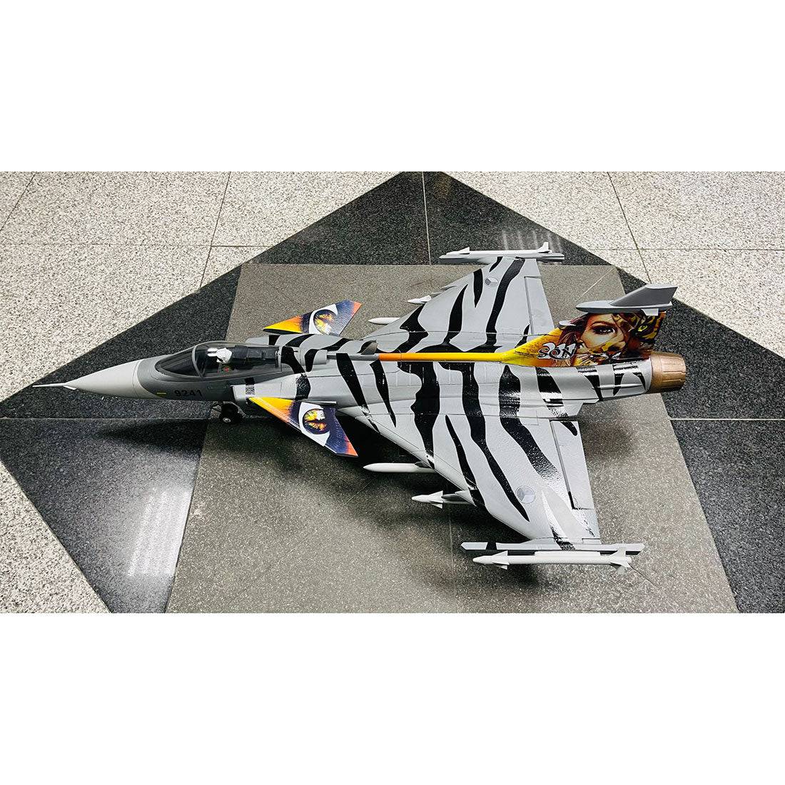 Gripen JAS-39 EPO RC EDF Jet Fighter RC Airplane Plane (ARF / PNP) - Tiger Pattern - stirlingkit