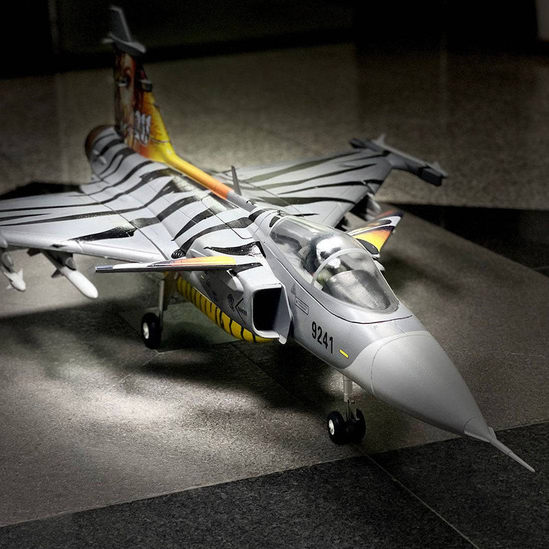 Gripen JAS-39 EPO RC EDF Jet Fighter RC Airplane Plane (ARF / PNP) - Tiger Pattern - stirlingkit