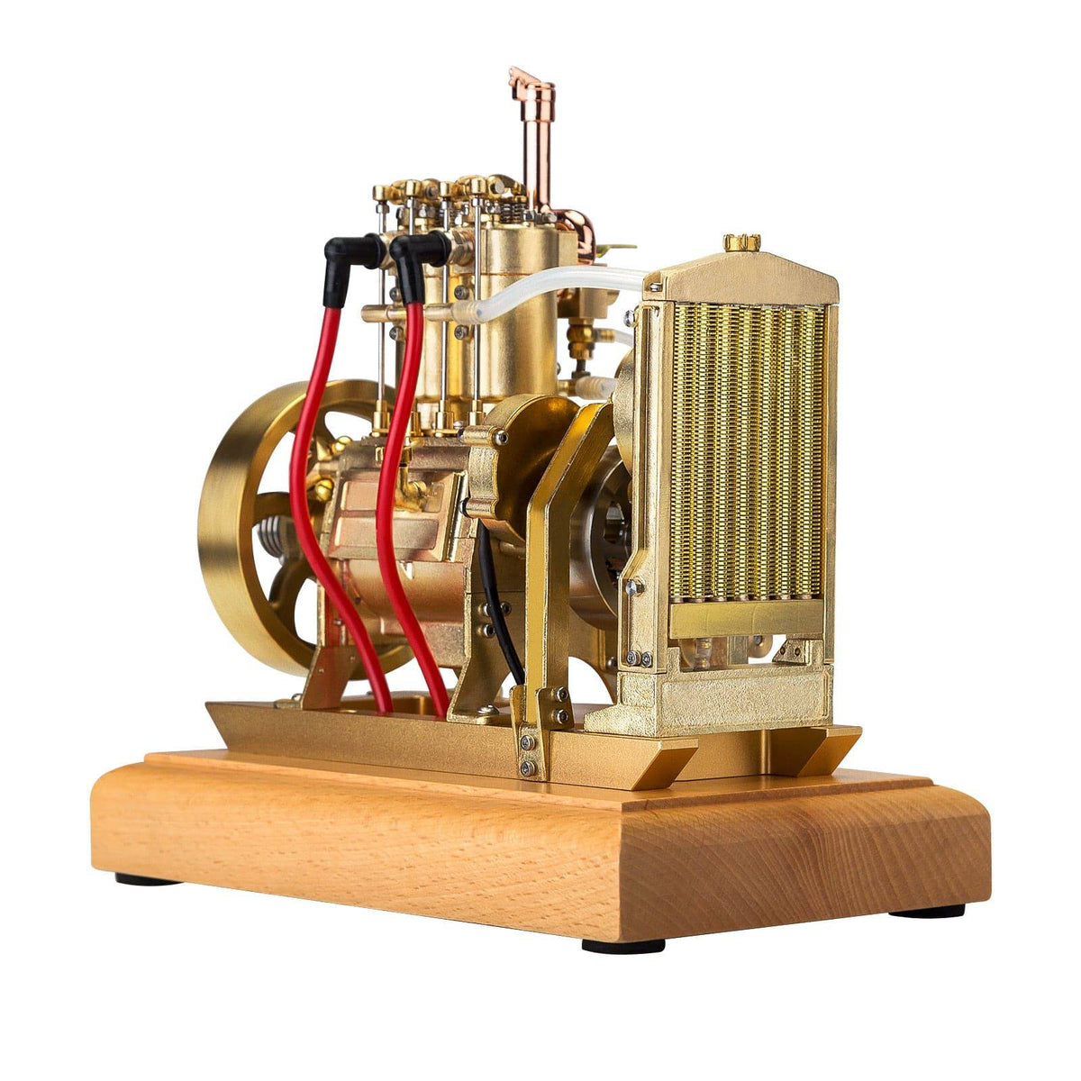 H74 5cc 4-Stroke 2-Cylinder Water Cooled Gasoline Internal Combustion Engine Model - stirlingkit