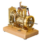 H74 5cc 4-Stroke 2-Cylinder Water Cooled Gasoline Internal Combustion Engine Model - stirlingkit