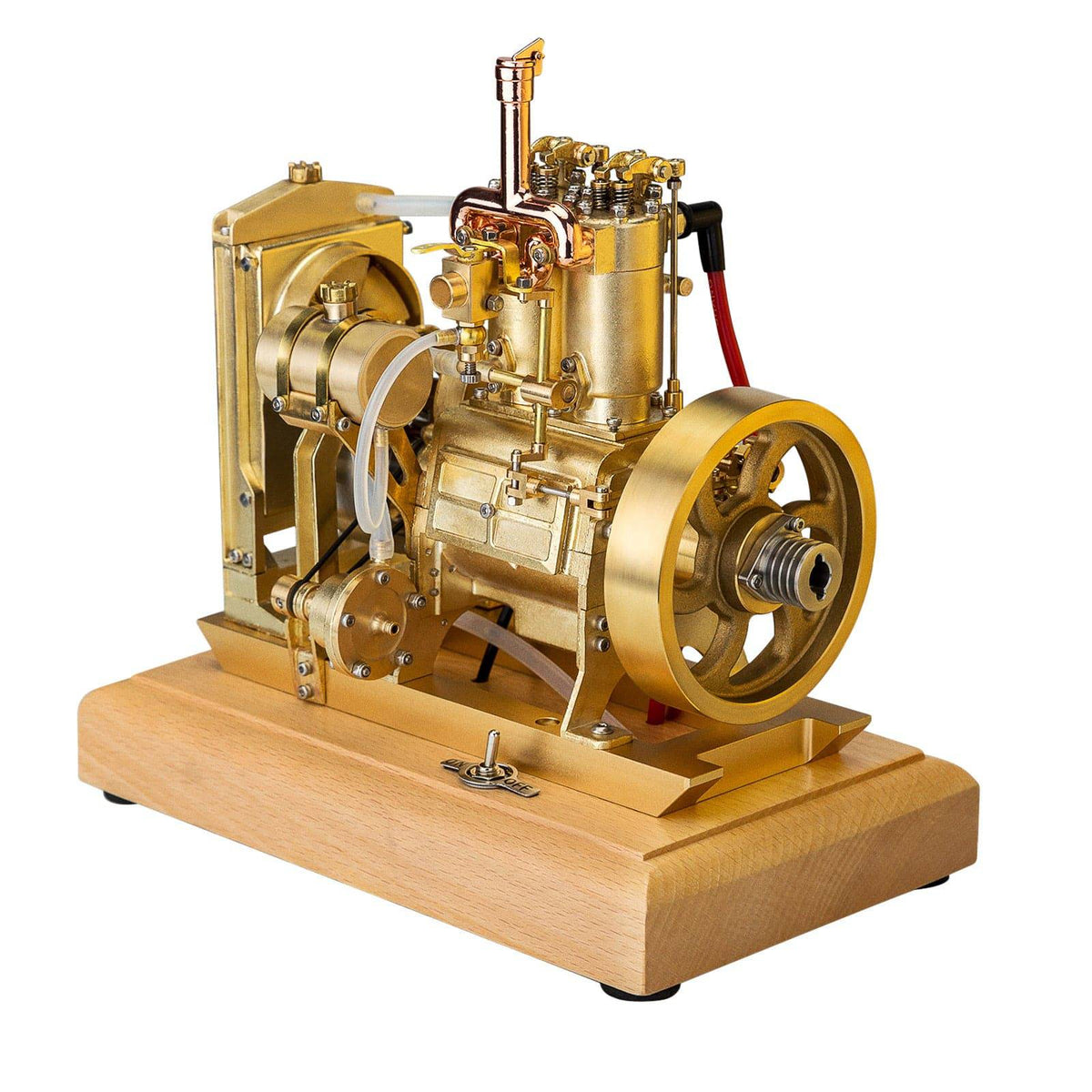 H74 5cc 4-Stroke 2-Cylinder Water Cooled Gasoline Internal Combustion Engine Model - stirlingkit
