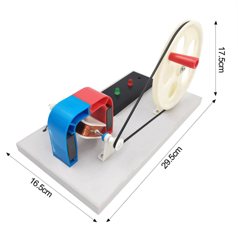 Hand Start Crank AC/DC Generator Electromagnetics Scientific Physical Toy - stirlingkit