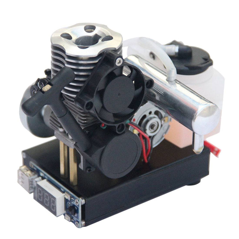 Hand Start Level 15 Nitro Engine Generator Model with Cooling Fan DC12V - stirlingkit