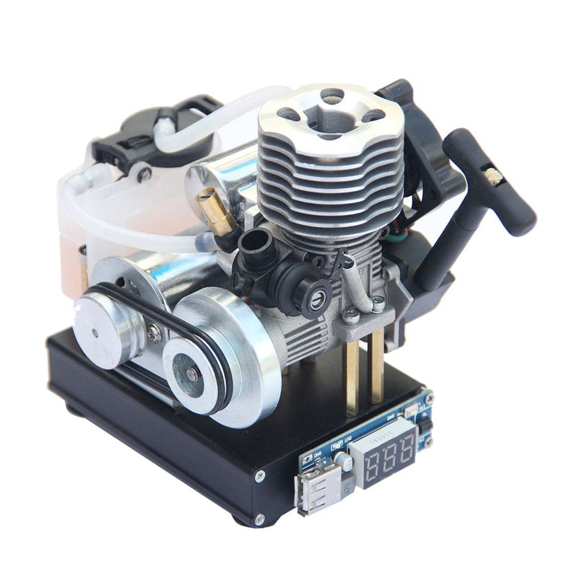 Hand Start Level 15 Nitro Engine Generator Model with Cooling Fan DC12V - stirlingkit