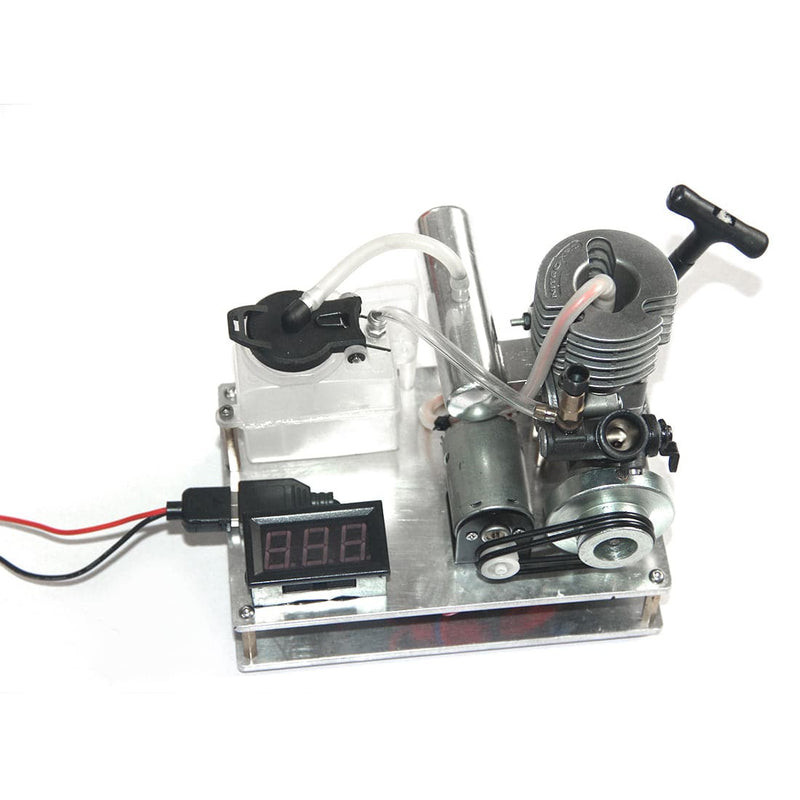 Hand Start One Cylinder 2 Strokes Nitro Engine 12V Generator Model Science Experiment Model - stirlingkit