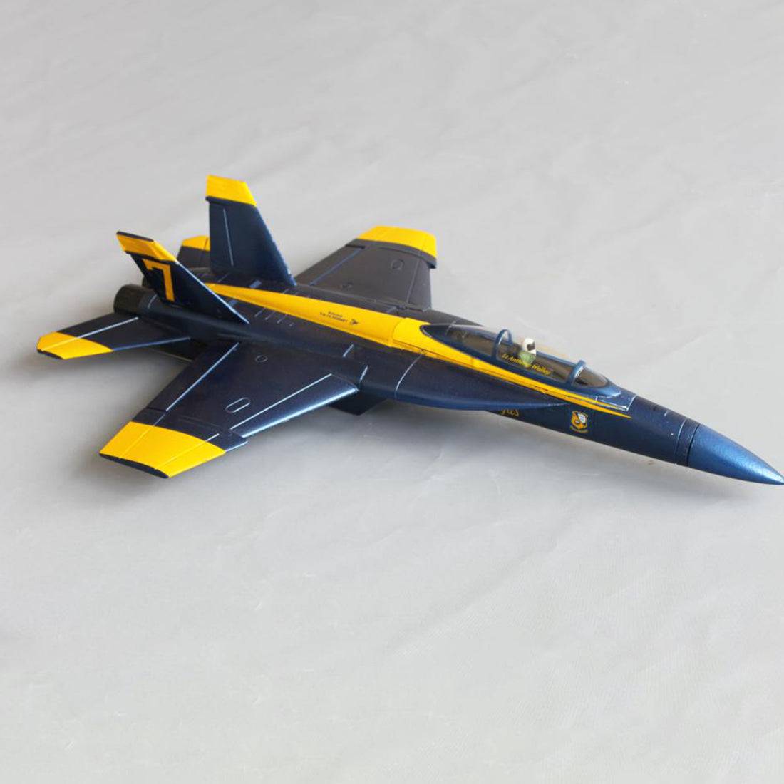 Hand Throwing EPO Foam RC Fighter Jet Plane 475mm Wingspan PNP - Blue - stirlingkit