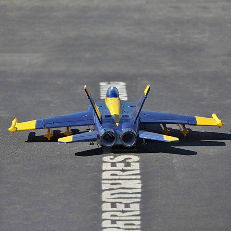 Hand Throwing EPO Foam RC Fighter Jet Plane 475mm Wingspan PNP - Blue - stirlingkit
