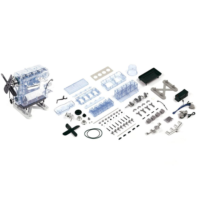 Haynes DIY Assembly  Mini L4 Simulation Transparent Runnable Engine Model - stirlingkit