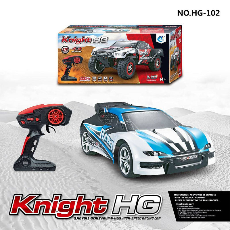 HG-102 Knight 1/10 2.4G High Speed RC Car Remote Control Racing Rally Car - stirlingkit