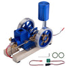 Hit & Miss Gas Model Engine with Wooden Base Fuel Tank Water Cooled ICE Engine - stirlingkit