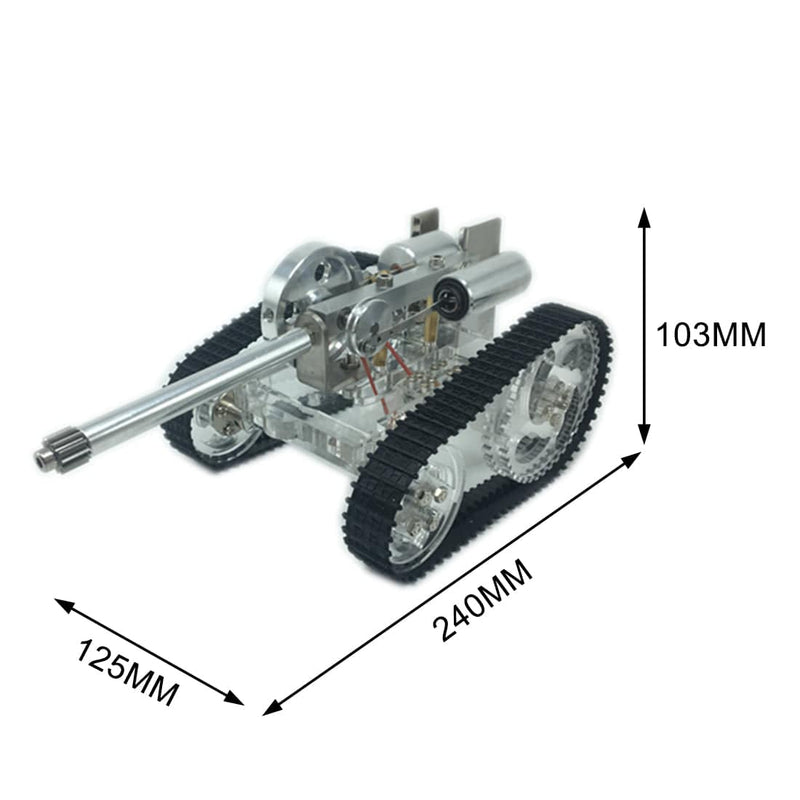 Hot Air Stirling Engine Powered Tank Model Sterling Physical Experiment Toy - stirlingkit