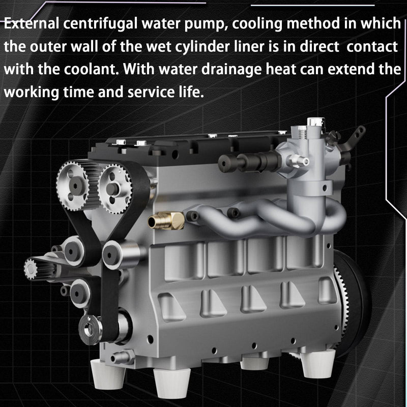 HOWIN L4-172 17.2cc SOHC Inline 4 Cylinder FOUR Stroke 15000 rpm Nitro RC Engine Pre-order - stirlingkit