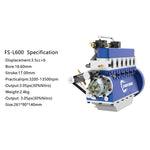HOWIN L6-210 21cc Straight-six Four-Stroke Gasoline Engine Model ...