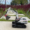 HUINA 4-in-1 RC Alloy Remote Control Excavator Model Crusher Construction Vehicles Toys 1/14 22CH 2.4Ghz - stirlingkit