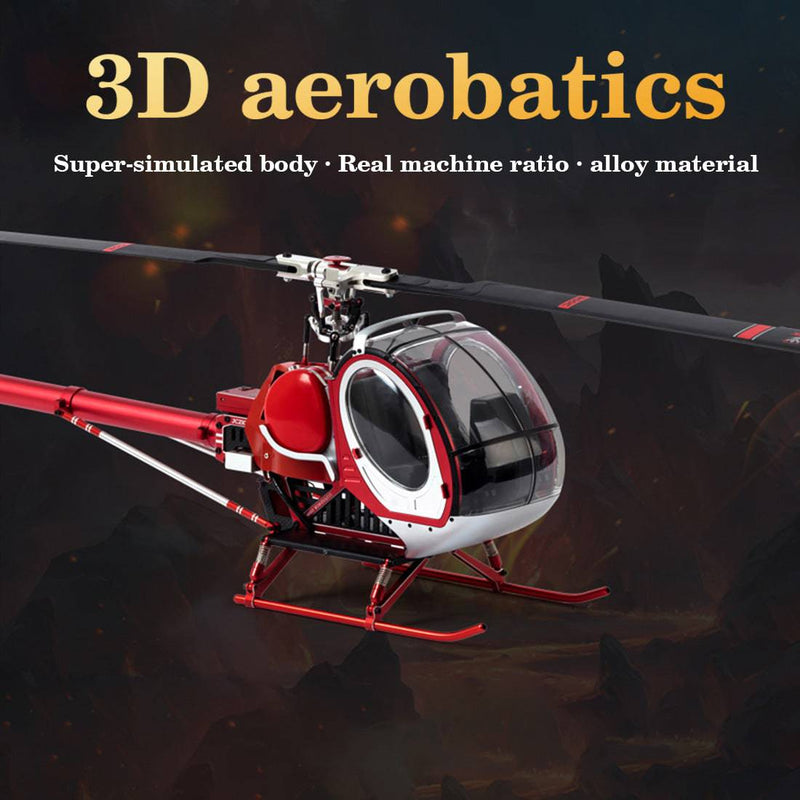 JCZK-300C PRO RC 2.4G 12CH Electric Alloy RC Helicopter Model with LED Guiding Lights (RTF Version) - stirlingkit