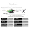 JCZK 450 2.4G RC 3D Aerobatic Helicopter DFC Flybarless Electric Aircraft Airplane Toy RTF - stirlingkit