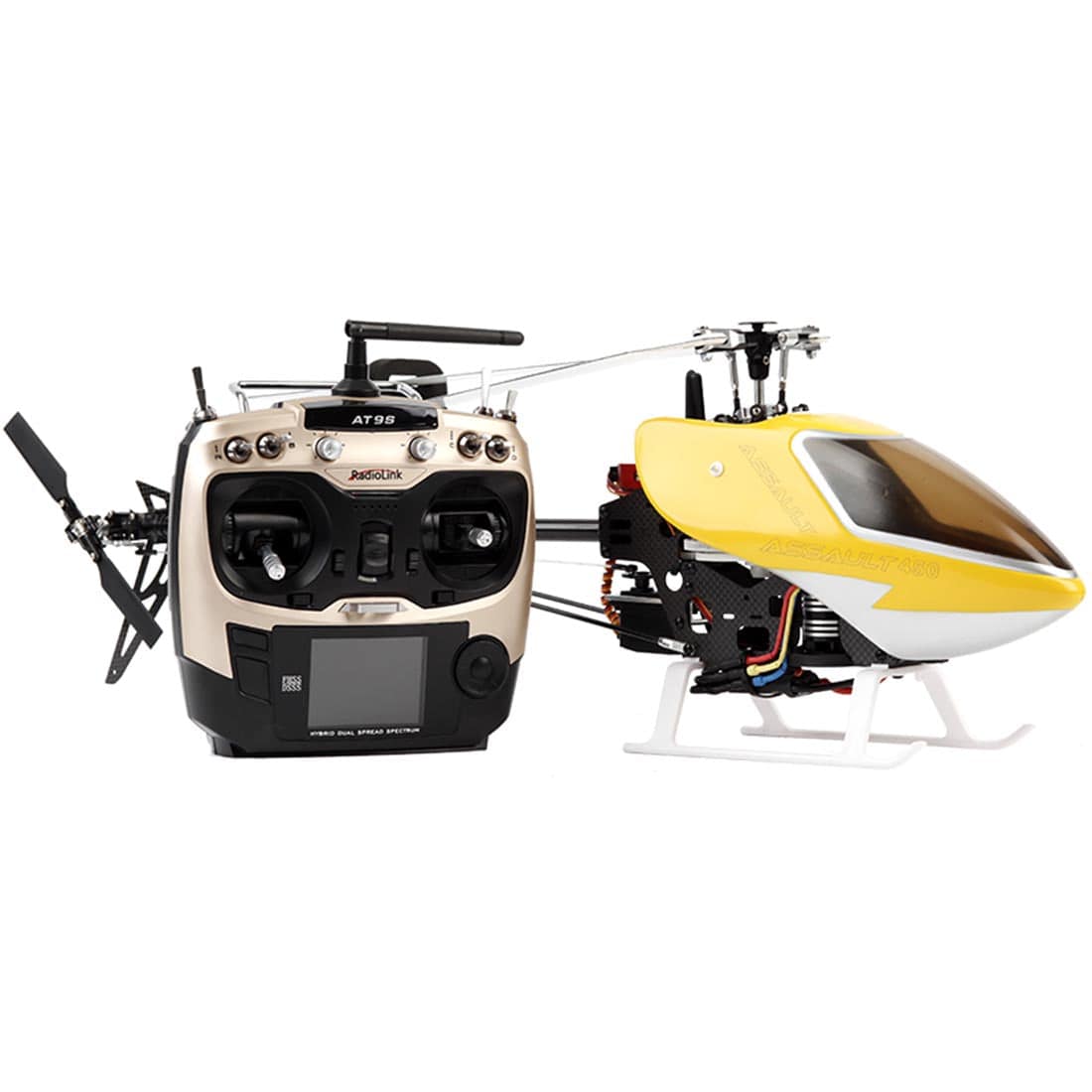 JCZK 450 2.4G RC 3D Aerobatic Helicopter DFC Flybarless Electric Aircraft Airplane Toy RTF - stirlingkit