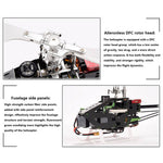 JCZK 450L DFC 2.4G 6CH 3D Aerobatics RC Helicopter Flybarless Airplane - stirlingkit