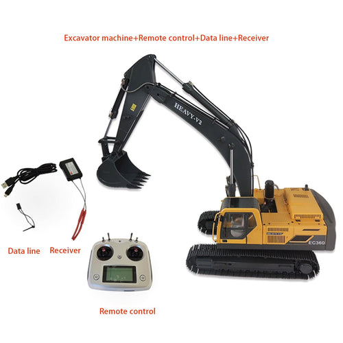 JDMODEL JDM-106 Electric RC Hydraulic Heavy Excavator Construction Navvy Model 1/14 V2 - stirlingkit