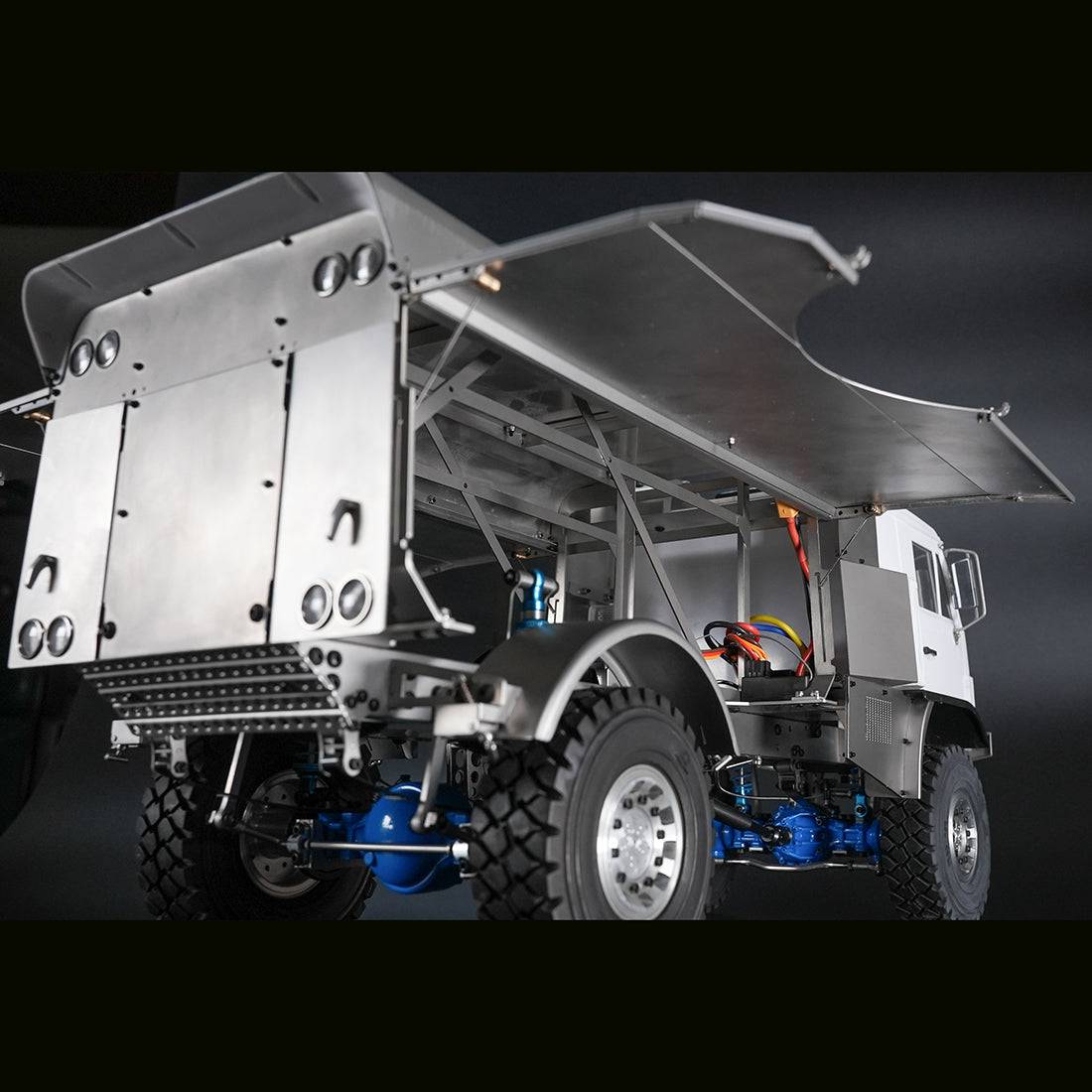 JDMODEL JDM-129K Unpainted 1/14 4×4 RC Climbing Truck Construction Vehicles Model with Axle Differential Lock RTR - stirlingkit