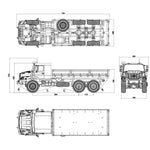 JDMODEL JDM-158 1/14 6x6 Crawler Vehicle Heavy Trailer Electric RC Off-road Truck Construction Model ARTR - stirlingkit