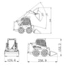 JDMODEL JDM-160 KIT Version RC Hydraulic Skid Steer Loader Construction 1/14 Model without Controller & Battery - stirlingkit