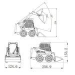 JDMODEL JDM-160 KIT Version RC Hydraulic Skid Steer Loader Construction 1/14 Model without Controller & Battery - stirlingkit