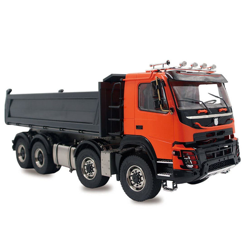 JDMODEL JDM-161 Dump Truck Trailer 1/14 8x8 Electric RC Heavy-duty Hydraulic Engineering Construction Model - stirlingkit