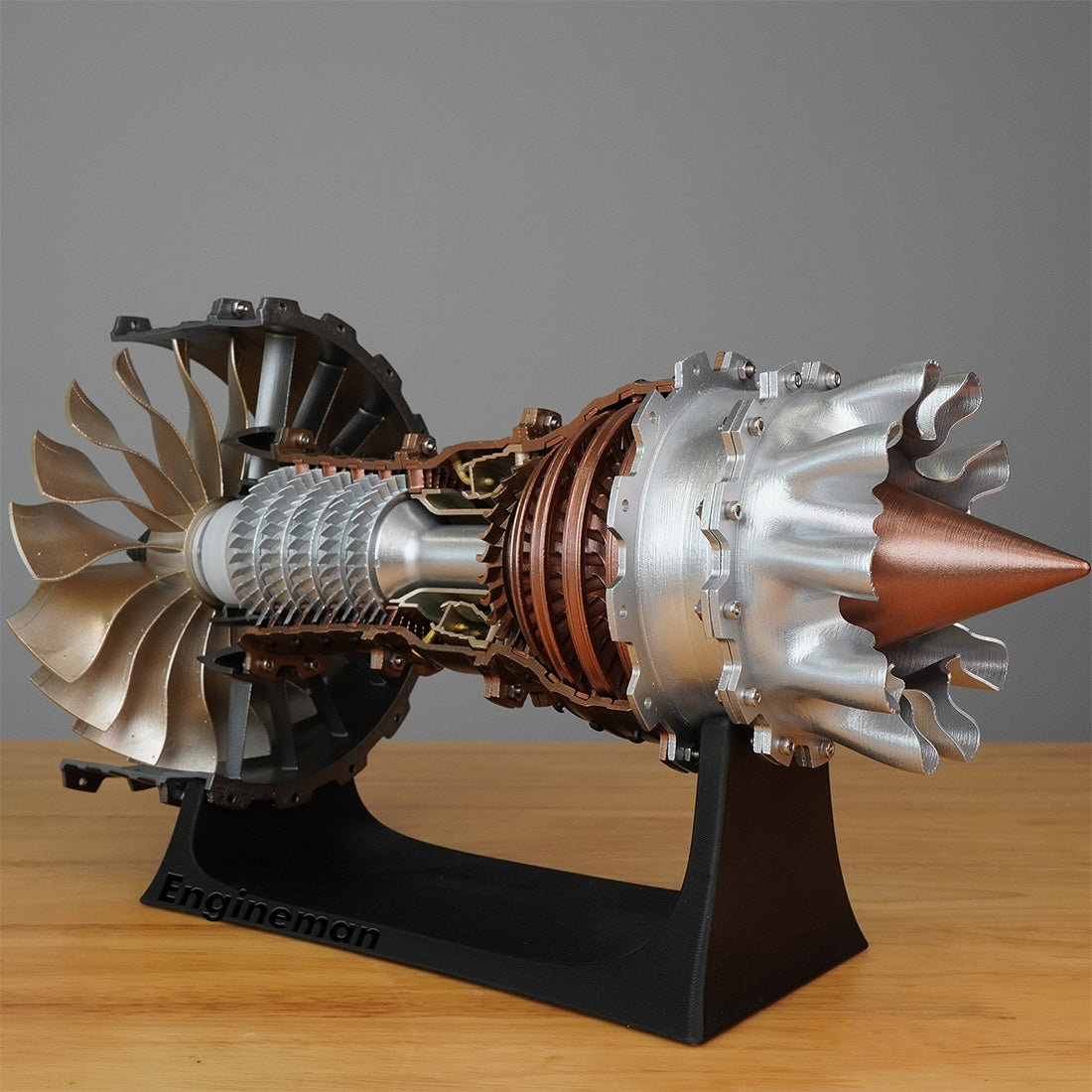 Jet Aircraft Turbofan Engine Kits STEM Plastic Hobby 1/20 Scale Model ...