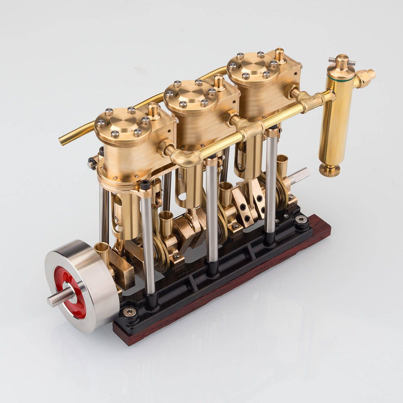 KACIO LS3-13S Three Cylinder Triple Steam Engine Model for 80-120CM Steamship - stirlingkit