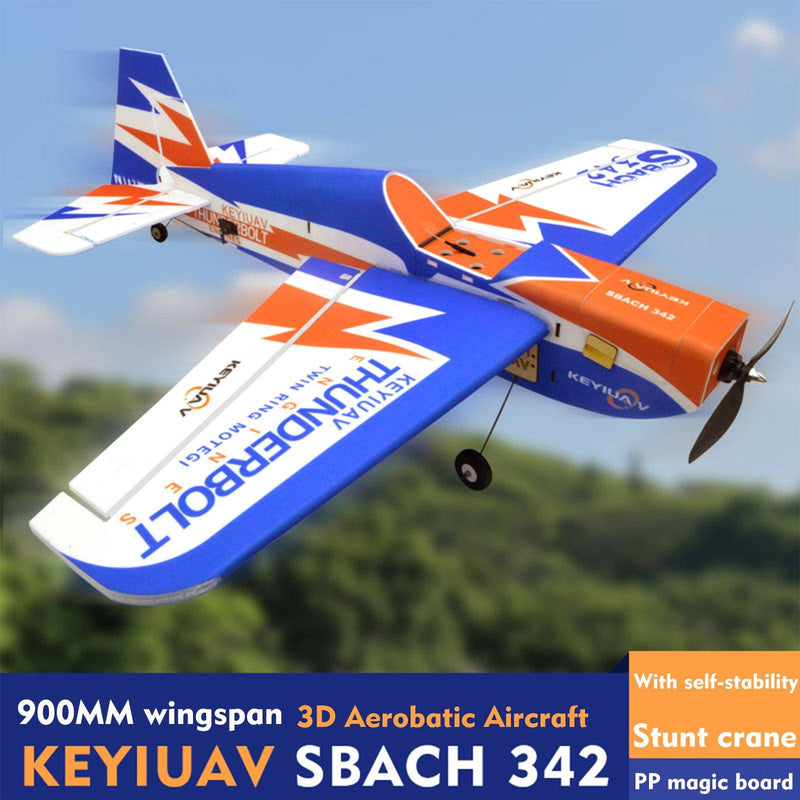 KEYIUAV SBACH 342 Electric RC Airplane 3D Aerobatic Glider Aircraft RTF - stirlingkit