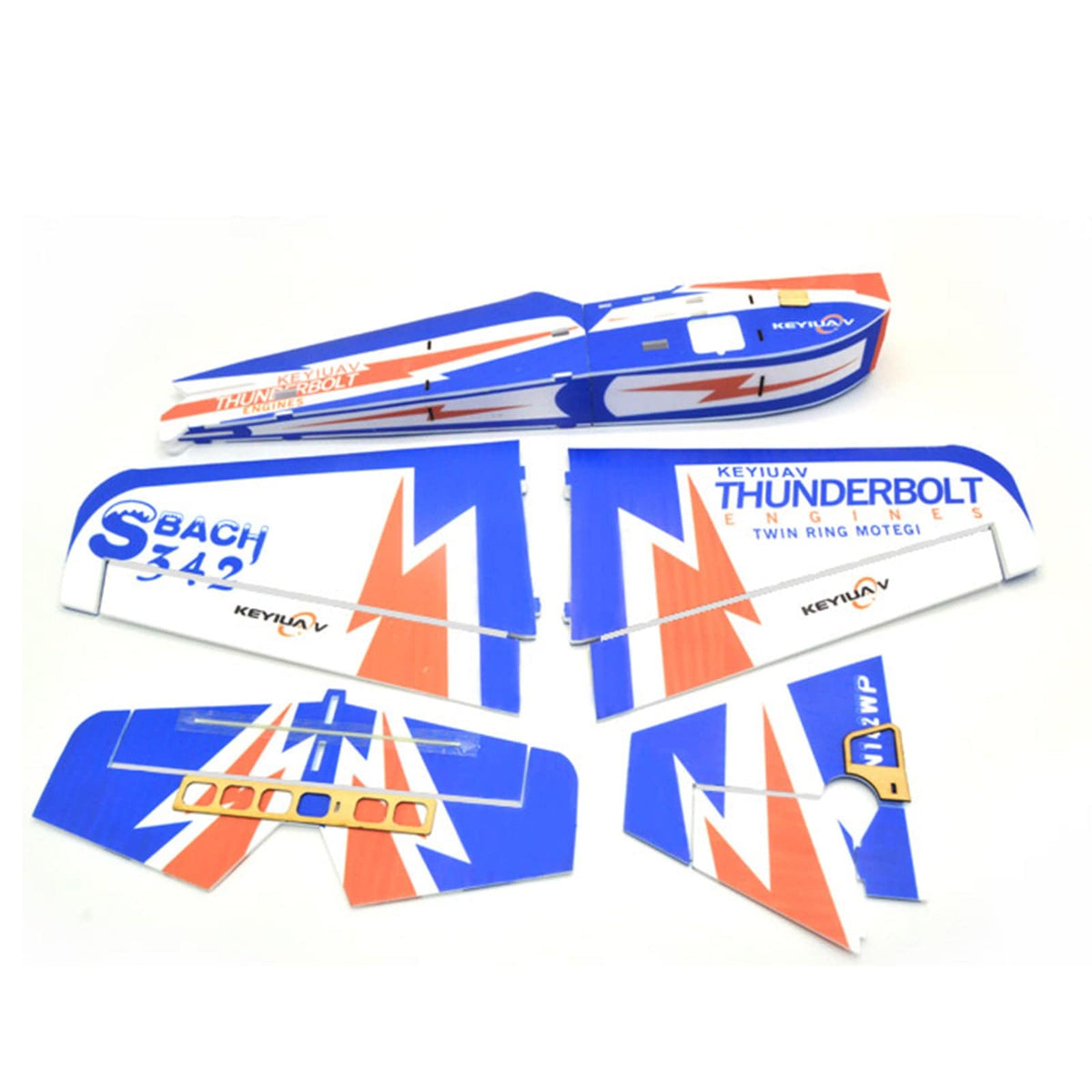 KEYIUAV SBACH 342 Electric RC Airplane 3D Aerobatic Glider Aircraft RTF - stirlingkit