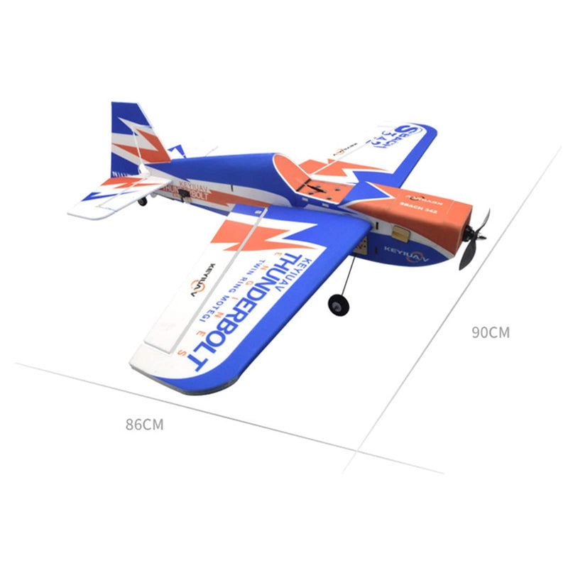 KEYIUAV SBACH 342 Electric RC Airplane 3D Aerobatic Glider Aircraft RTF - stirlingkit