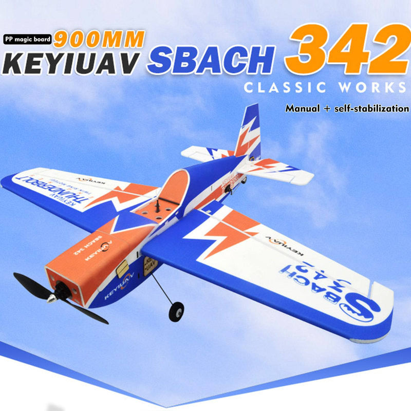 KEYIUAV SBACH 342 Electric RC Airplane 3D Aerobatic Glider Aircraft RTF - stirlingkit