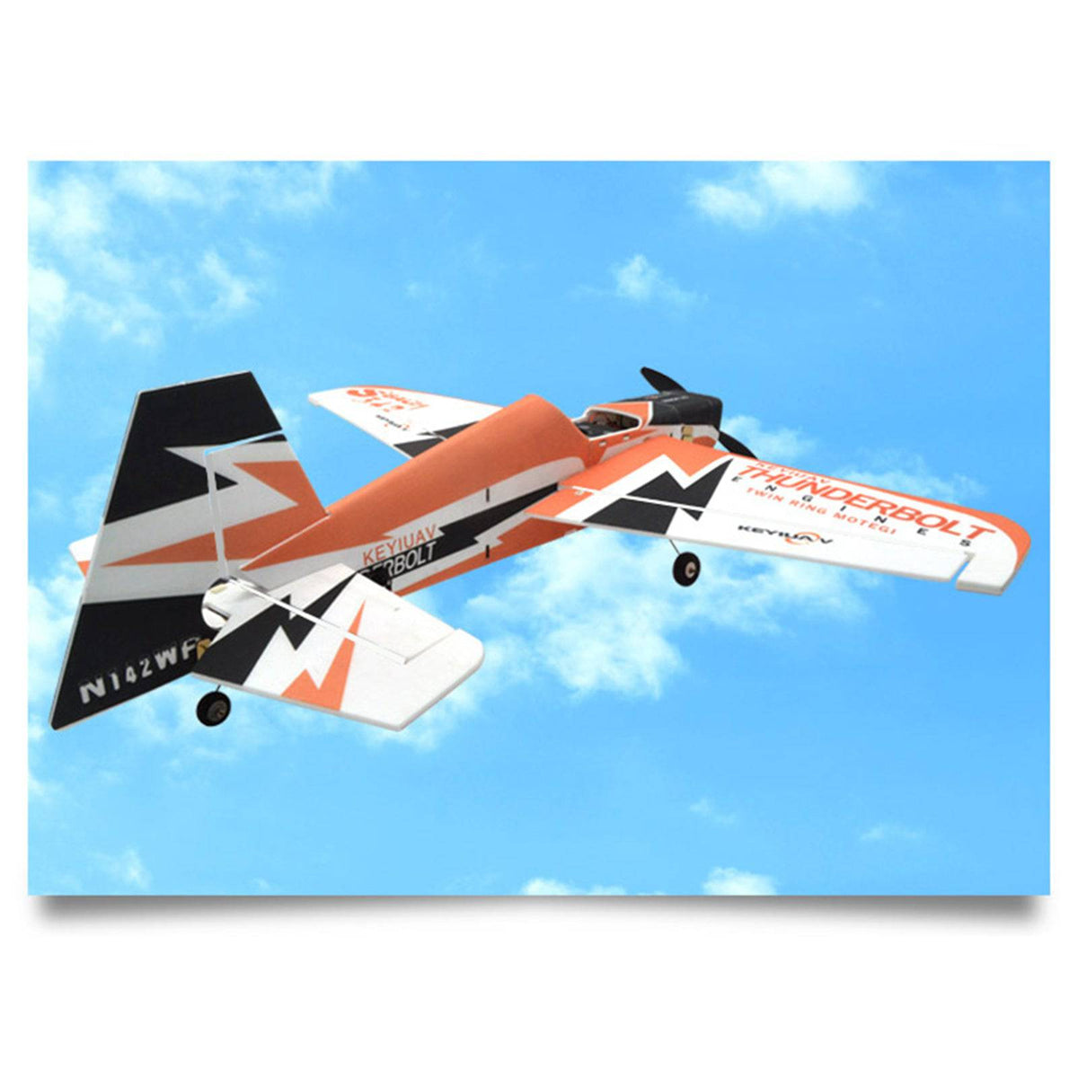 KEYIUAV SBACH 342 Electric RC Airplane 3D Aerobatic Glider Aircraft RTF - stirlingkit